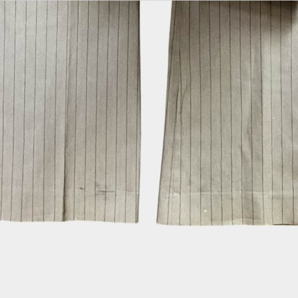 EXPRESS Design Studio Editor Pant Sz 6 Gray Pinstripe #307F - Picture 5 of 7